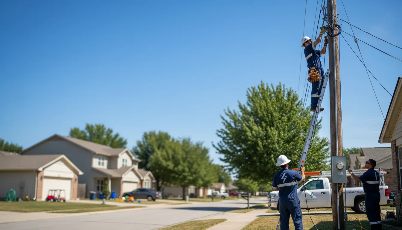 Residential electrician providing installation services in Matteson, IL